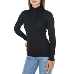 Maglietta M/L DF0885-031 Black - Maglia Donna Nera DF0885-031  LACOSTE 