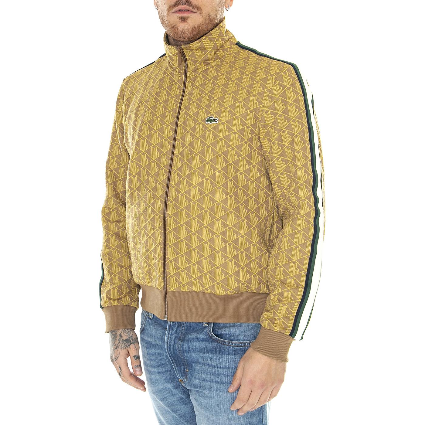 Sweatshirt SH1368-QIB - Felpa con Zip Uomo Multicolore SH1368-QIB  LACOSTE 