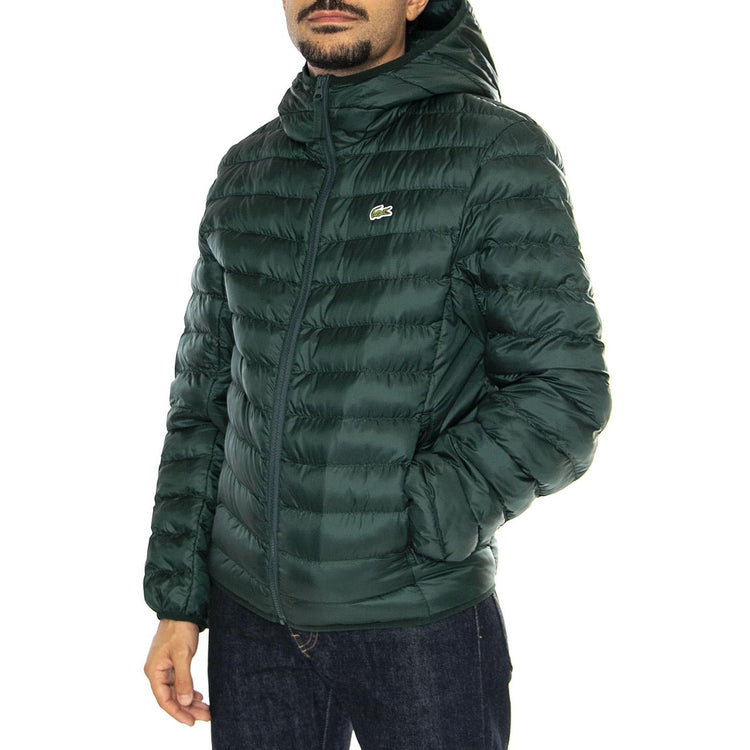 Blusone BH2909-YZP Green - Giacca con Cappuccio Uomo Verde BH2909-YZP  LACOSTE 