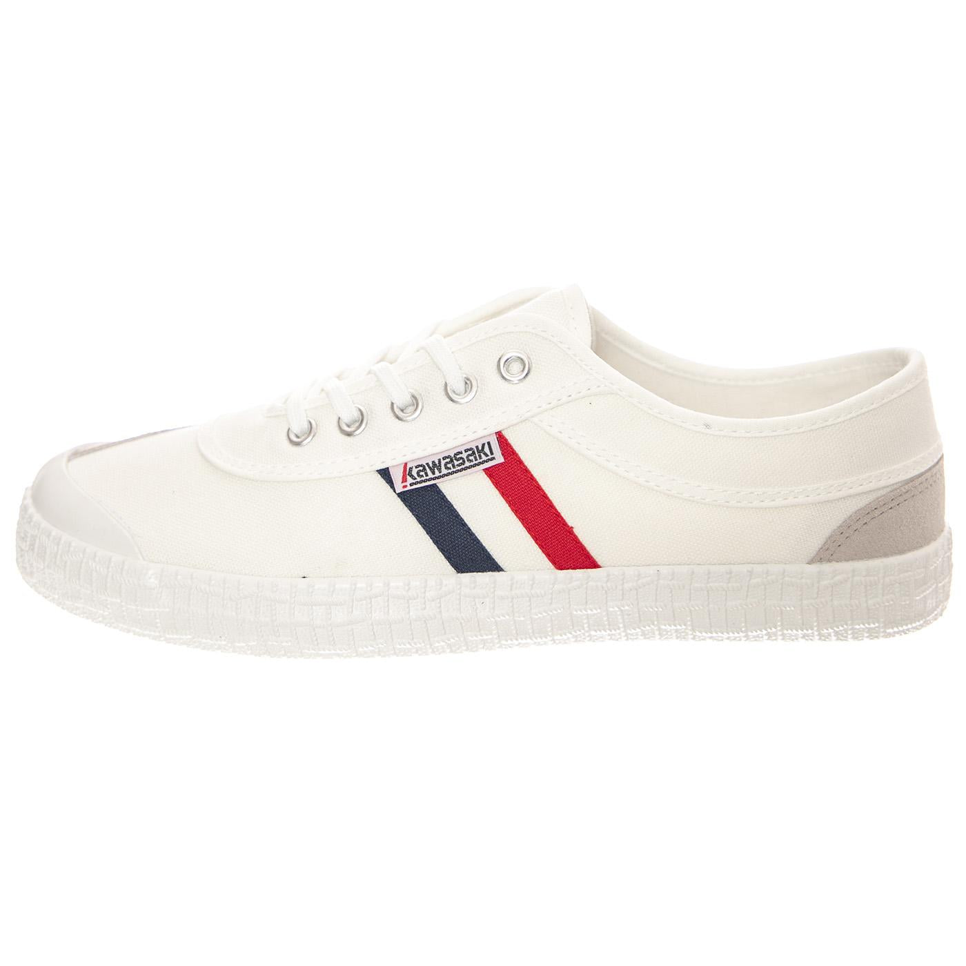 Retro 2.0 White Shoes - Scarpe Stringate Profilo Basso Uomo / Donna Bianche KWS232424-1002  KAWASAKI 