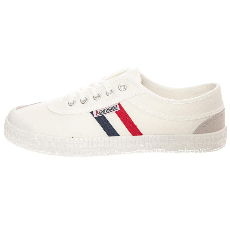 Retro 2.0 White Shoes - Scarpe Stringate Profilo Basso Uomo / Donna Bianche KWS232424-1002  KAWASAKI 