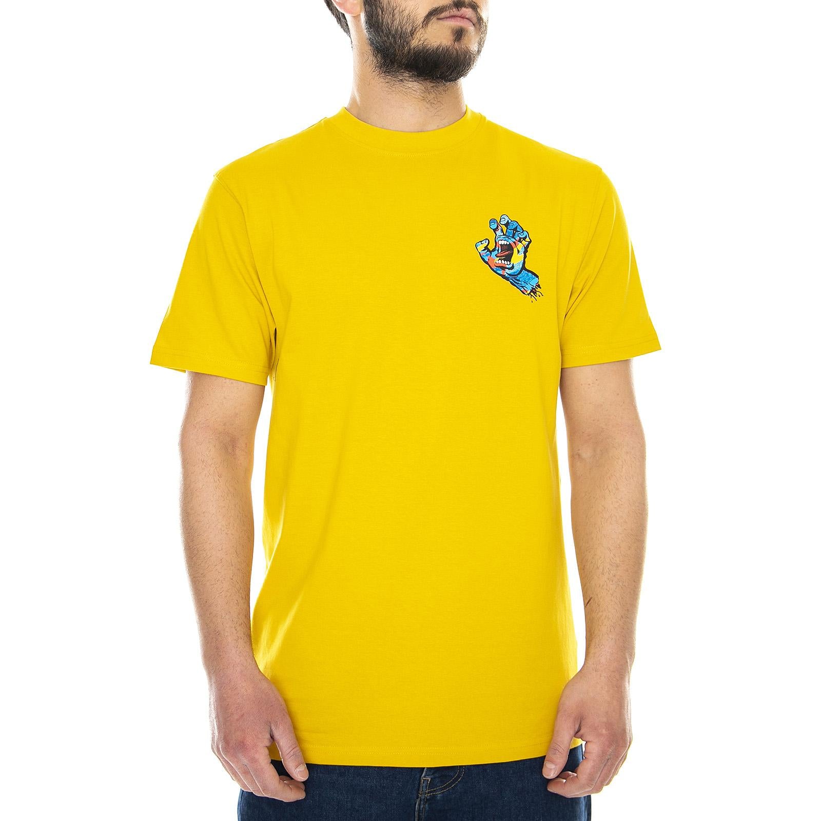  Primary Hand T-Shirt Mustard  SANTA CRUZ 