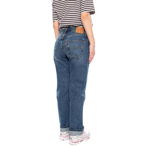 501® '90S - Work Yourself Selvedge Blue - Pantaloni Denim Jeans Donna Blu A1959 0116 LEVIS 