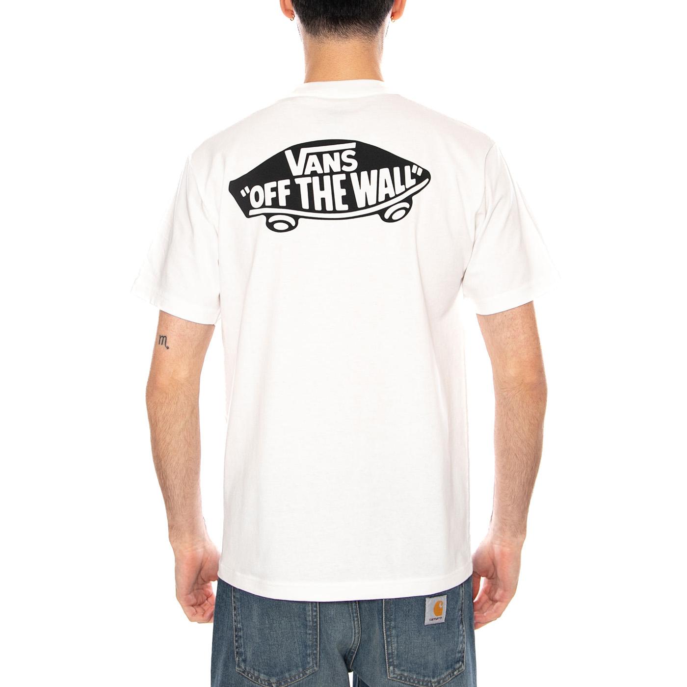 DOUBLE STANDARD SS TEE WHITE / BLACK - Maglietta Girocollo Uomo Bianca VN000SYD YB21 VANS 