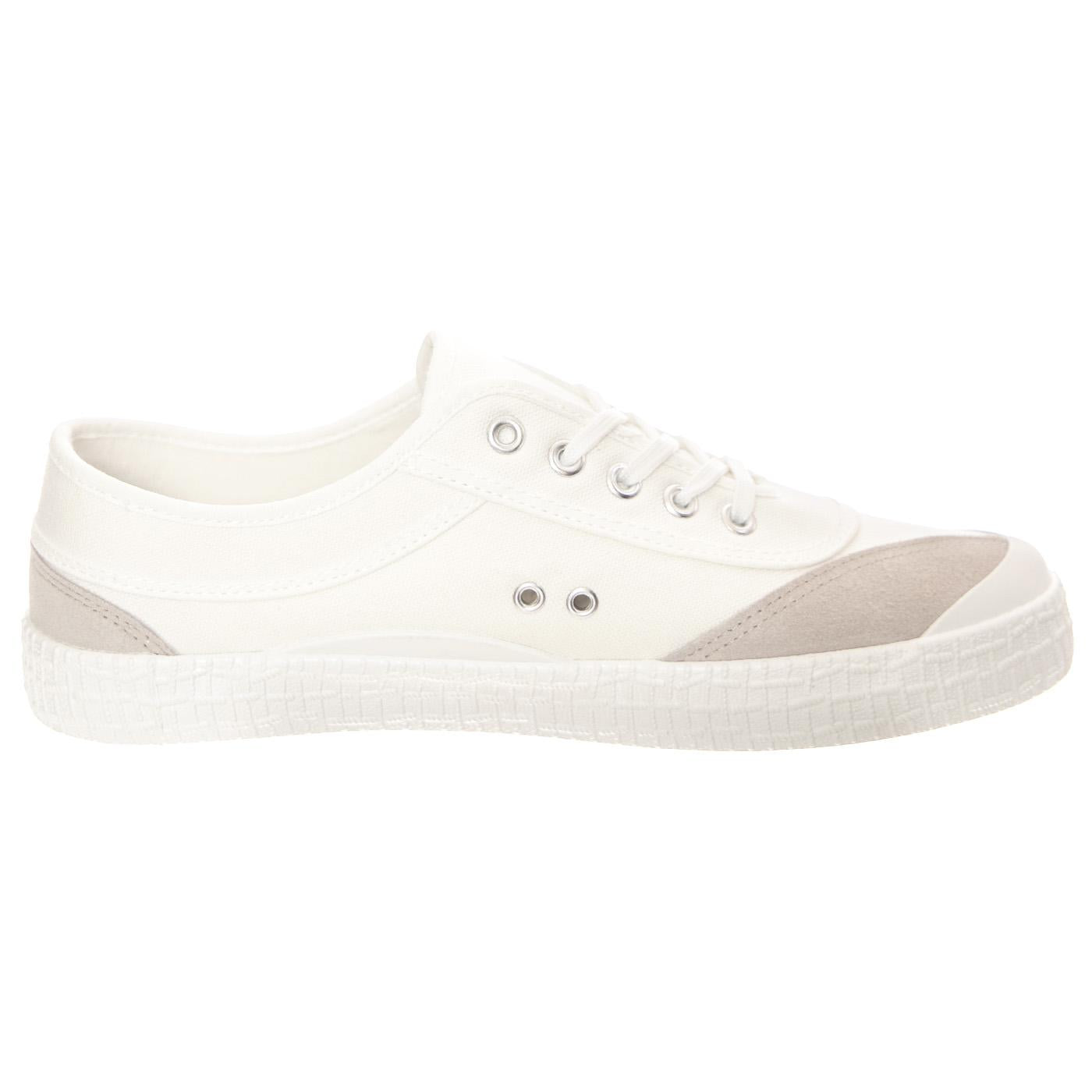 Retro 2.0 White Shoes - Scarpe Stringate Profilo Basso Uomo / Donna Bianche KWS232424-1002  KAWASAKI 