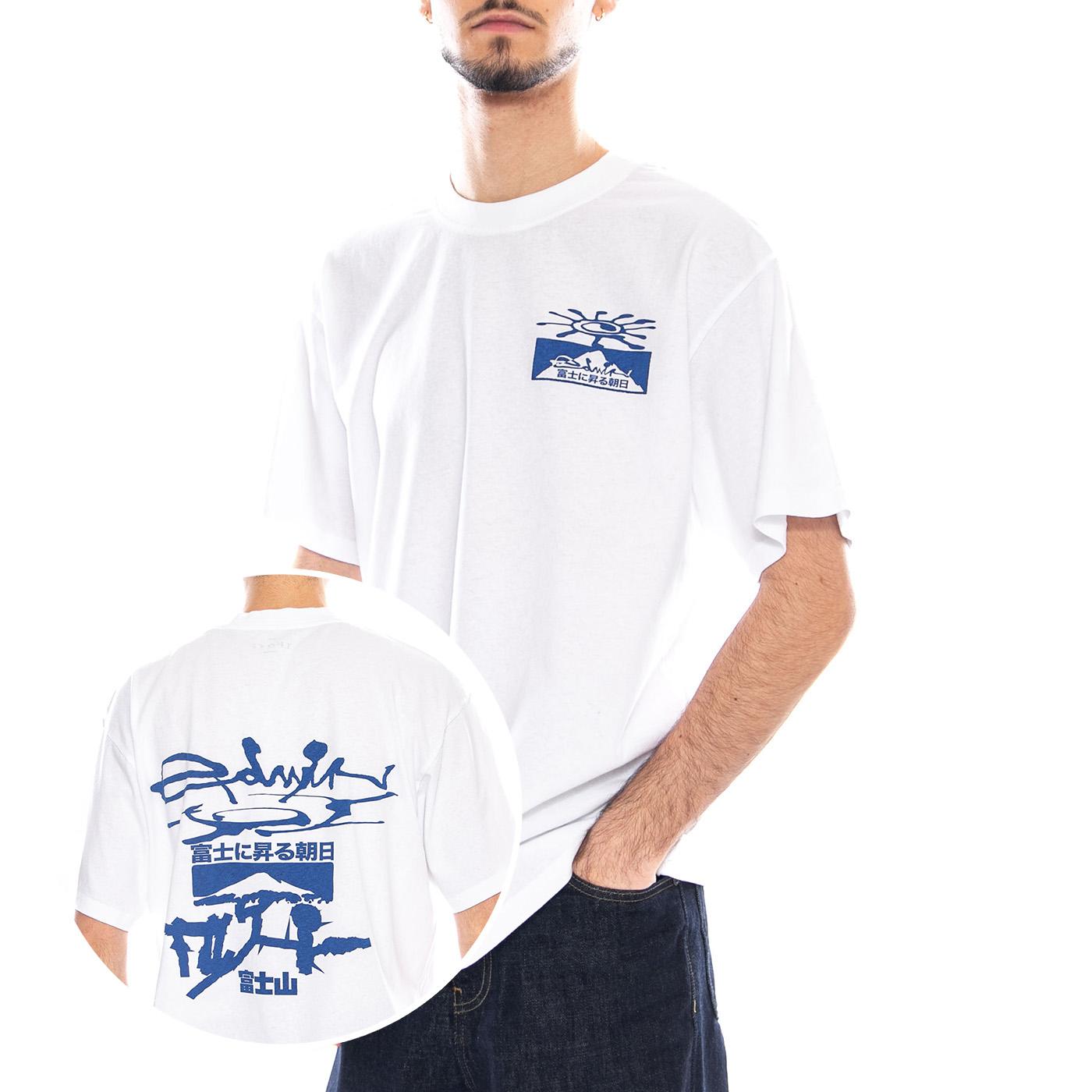 Mount Fuji Dusk TS - Maglietta Girocollo Uomo Bianca I036400. 02.67 EDWIN 