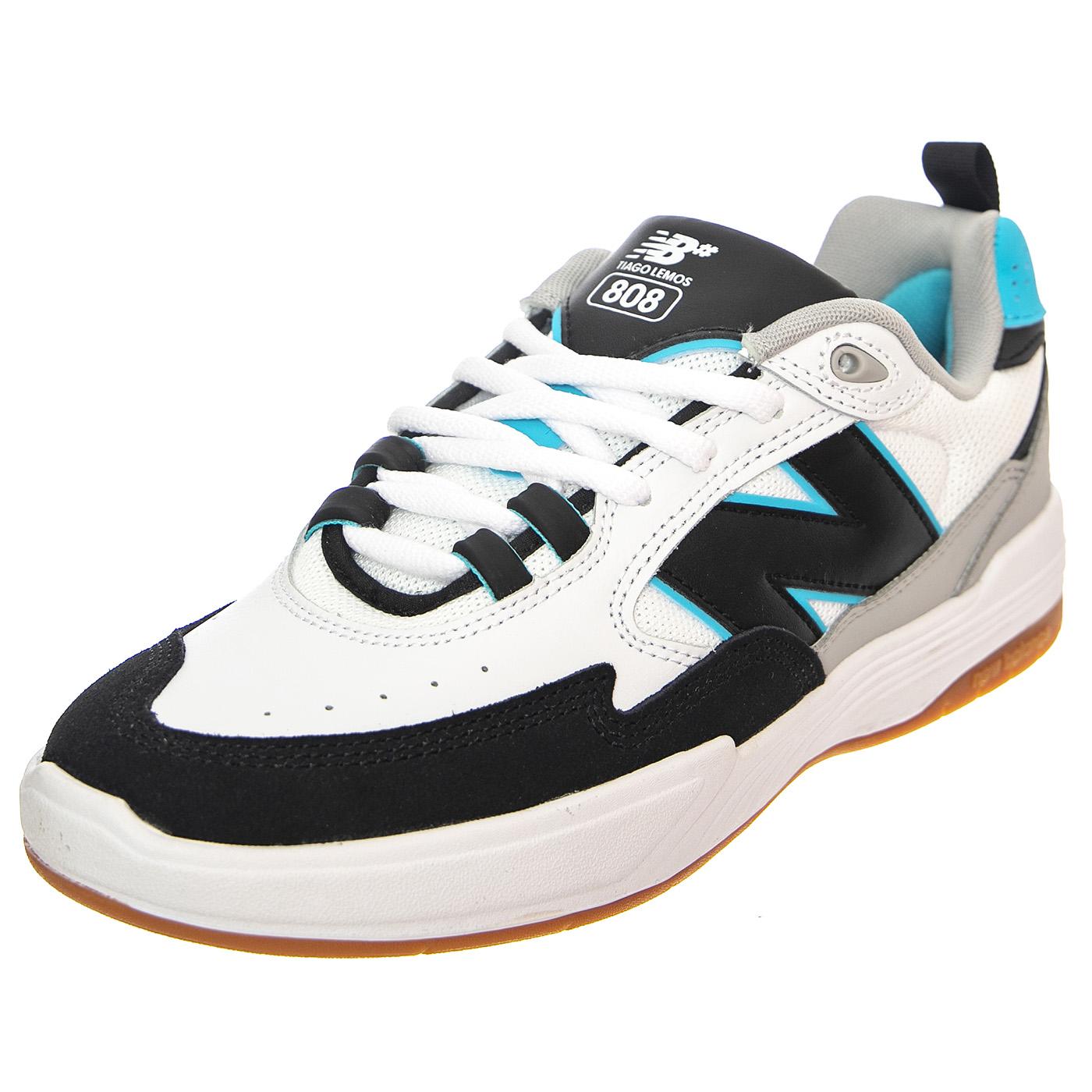 Numeric Skateboarding White / Black - Scarpe Stringate Profilo Basso Uomo Bianche NM808BYS  NEW BALANCE 
