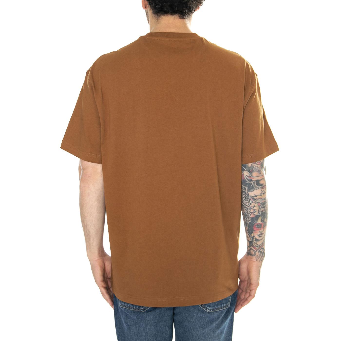 Plain Loose Tee Acorn - Maglietta Girocollo Uomo Marrone 112350756  LEE 