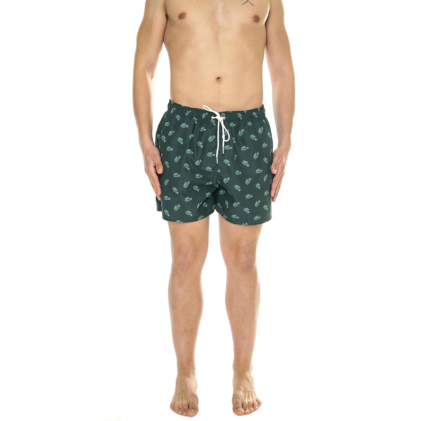 Short Bagno DCJ Green - Costume da Bagno Uomo Verde MH7188-DCJ  LACOSTE 