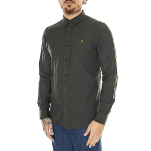 Steen Organic Cotton Shirt Green - Camicia Uomo Verde F4WBB006GRE  FARAH 