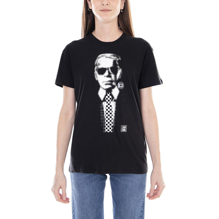 W Boyfriend Vans X Karl Lagerfeld - Black - Maglietta Girocollo Donna Nera VA3D84BLK  VANS 