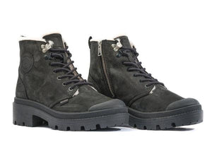 Pallabase Nbk Zip Wl Black - Scarpe Stringate Profilo Alto Donna Nere PAS98867-008-M  PALLADIUM 