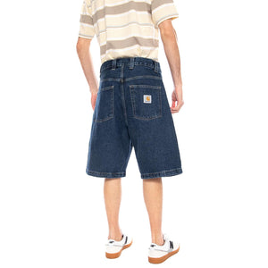 Brandon Short Blue - Bermuda Denim Jeans Uomo Blu I037161 0106 CARHARTT WIP 