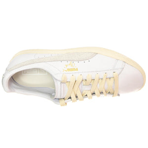 Clyde Base Puma White / Frosted Ivory / Puma Team Gold - Scarpe Stringate Profilo Basso Uomo Bianche 390091-01  PUMA 