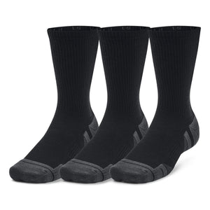UA Performance Tech 3PK Crew Black - Set da Tre Paia di Calzini Neri 77-1379512-1  UNDER ARMOUR 