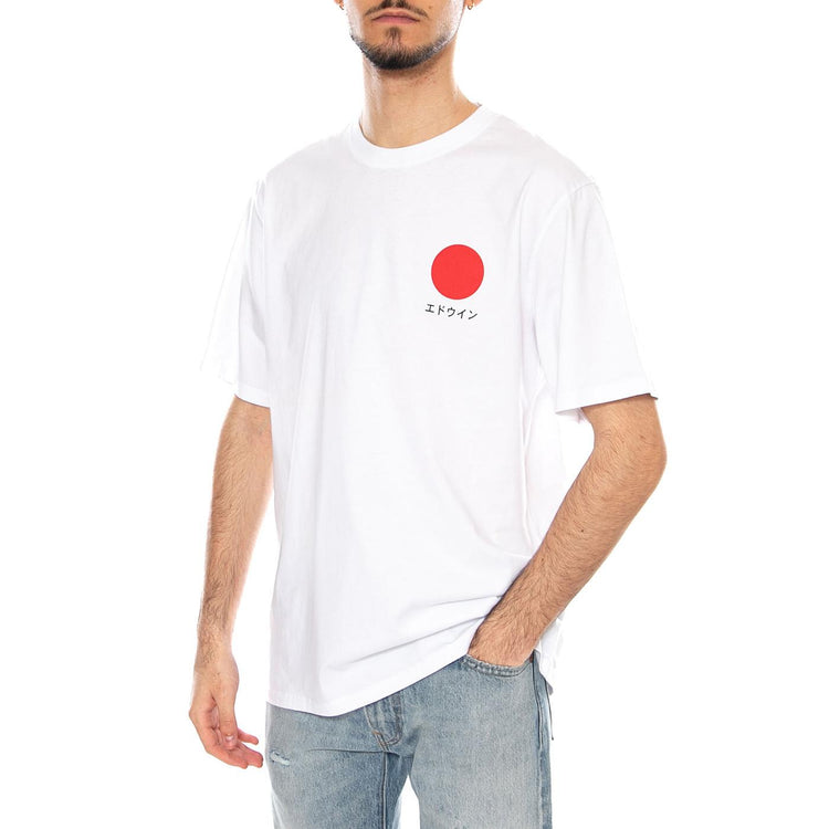 Japanese Sun TS White - Maglietta Girocollo Uomo Bianca I025020. 02.67 EDWIN 