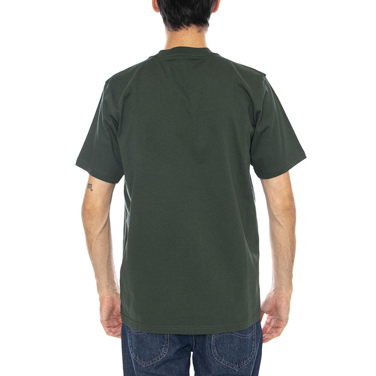S/S Script T-Shirt Sycamore Tree / Phlox - Maglietta Girocollo Uomo Verde I035700.38EXX  CARHARTT WIP 