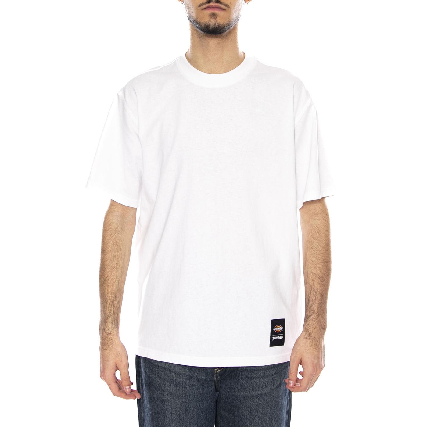 Thrasher x Dickies Tee SS Graphic -- Maglietta Uomo Bianca DK0A88IUWHX1 . DICKIES 