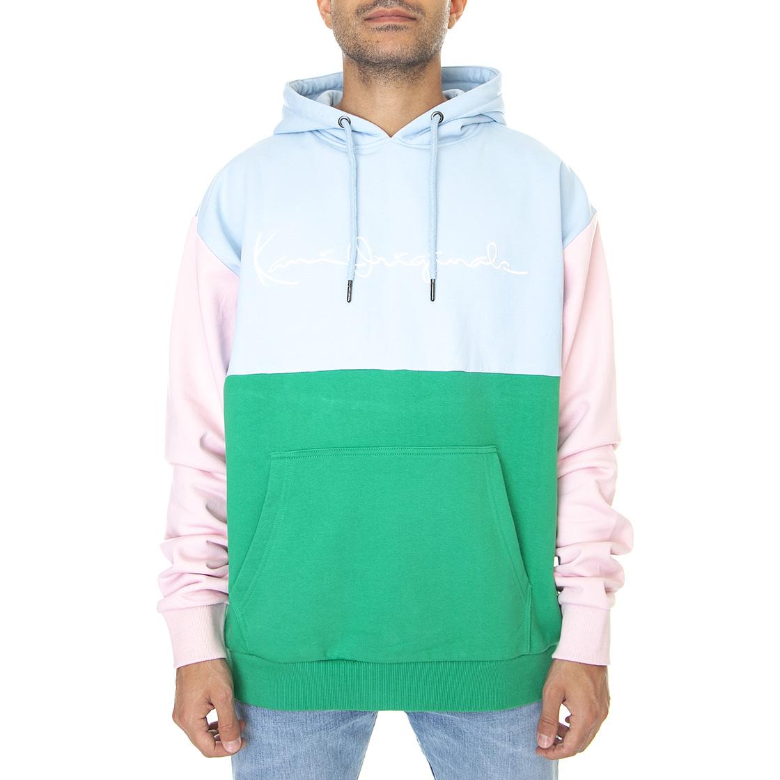 Originals Block - Felpa con Cappuccio Uomo Multicolore / Green / Light Blue / Rose KRCKM213-084-1  KARL KANI 