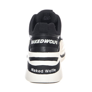 Track Sneakers - Black / White - Scarpe Basse Donna Nere NWSTRACK-BLKWHT  NAKED WOLFE 