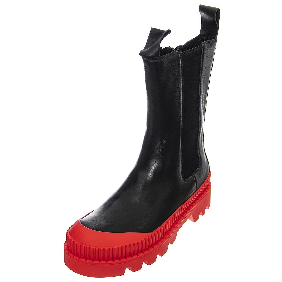 Womens Trecking Black / Red Boots JCSJC97021-BLA  JEFFREY CAMPBELL 