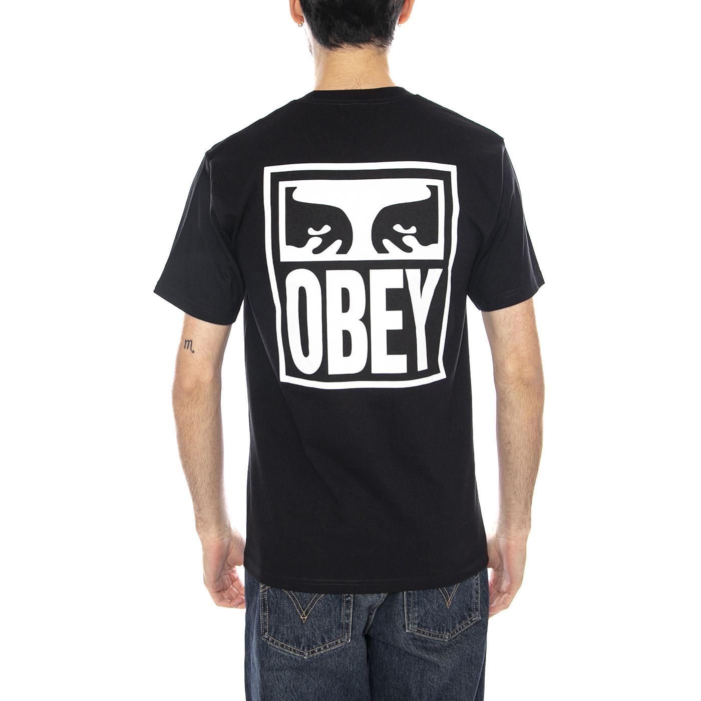 Obey Eyes Icon 2 Maglietta -- Maglietta Uomo Nera 165262142 BLK OBEY 