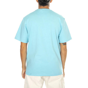 Hudson Script T-Shirt Milky Blue - Maglietta Girocollo Uomo Blu PFD0349-F59  PENFIELD 