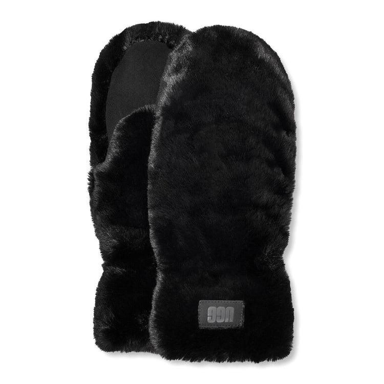 W Quilted Faux Fur Mitten Black - Guanti / Moffole Neri UGA21635-BLK  UGG 