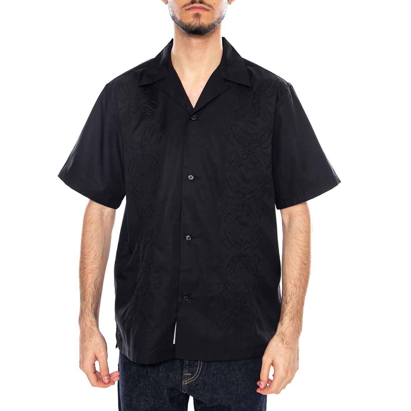 S/S Signet Shirt Black - Camicia Maniche Corte Uomo Nera I036227 89XX CARHARTT WIP 