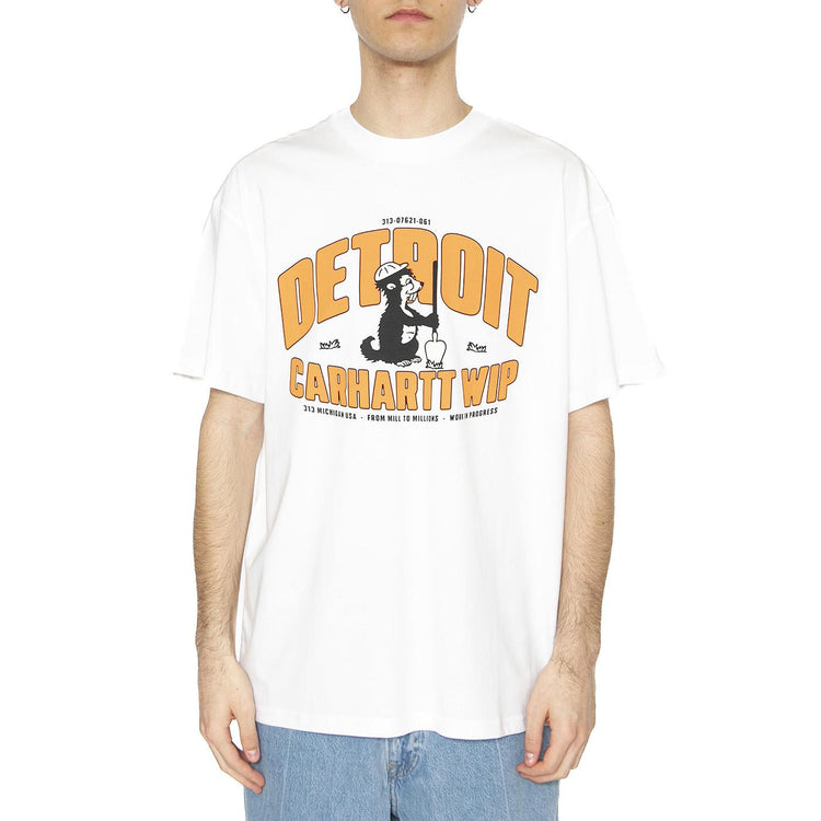 S/S Underground T-Shirt White - Maglietta Girocollo Uomo Bianca I034642.02XX  CARHARTT WIP 