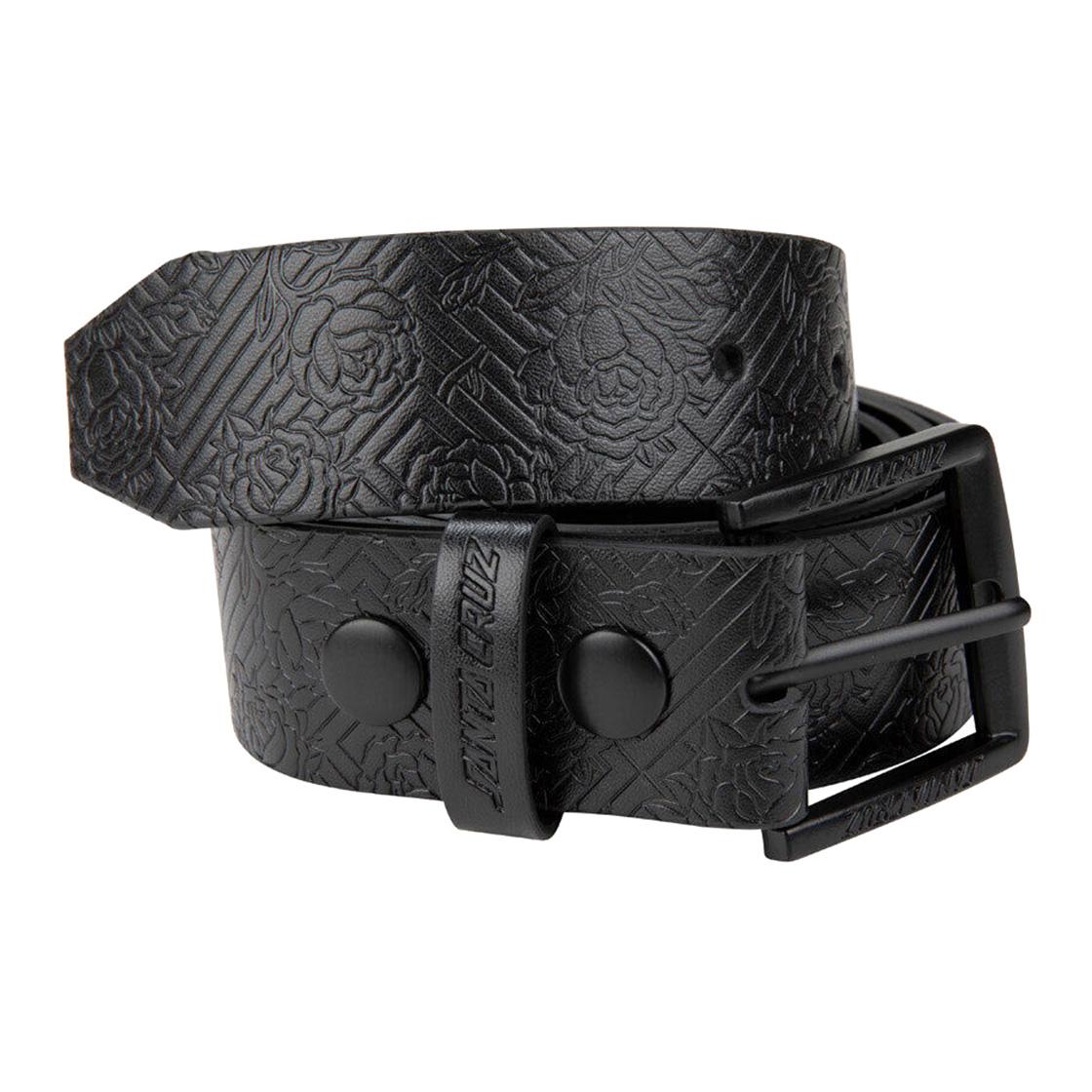 Botanical Belt Black - Cintura Nera in Poliuretano SCA-BEL-0141  SANTA CRUZ 