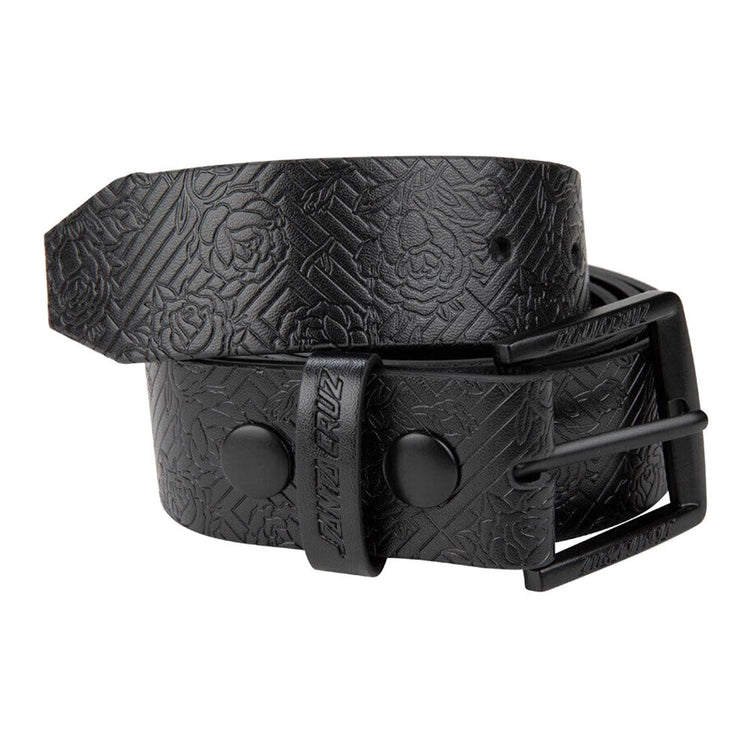 Botanical Belt Black - Cintura Nera in Poliuretano SCA-BEL-0141  SANTA CRUZ 