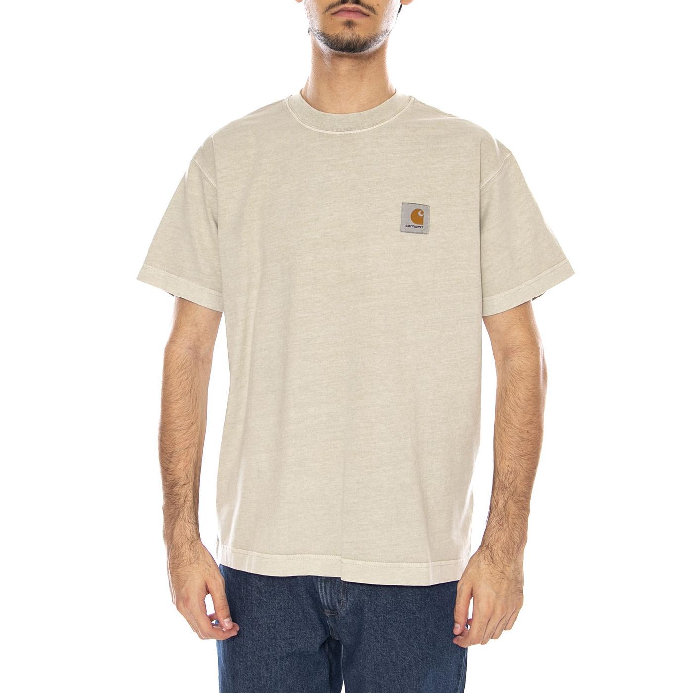 S/S Vista T-Shirt Fleur De Sel - Maglietta Girocollo Uomo Beige I030780.2LPGD  CARHARTT WIP 