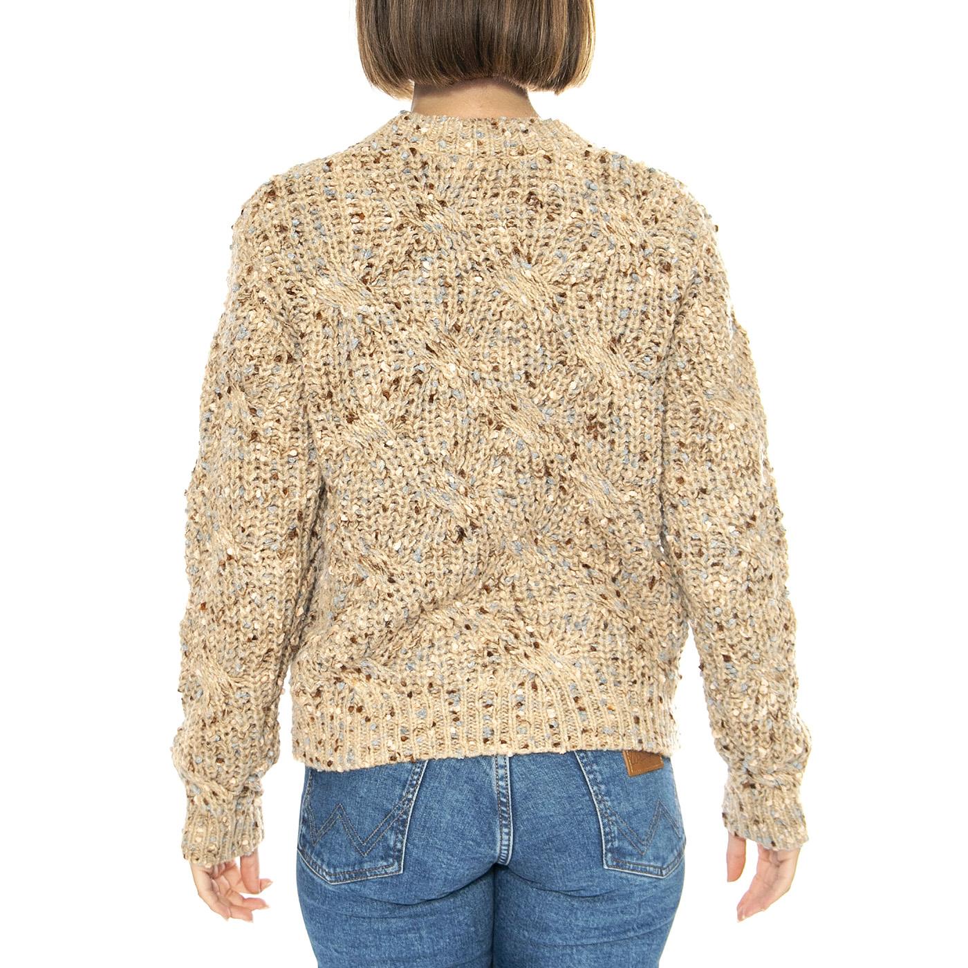 Chaqueta Punto Arena - Cardigan Donna Beige 15120018  MD'M 