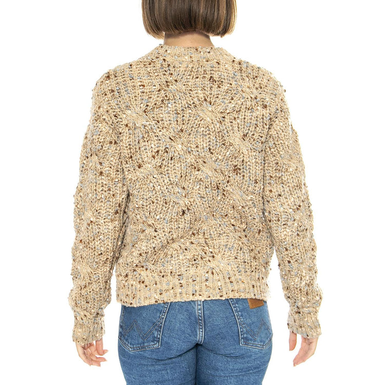 Chaqueta Punto Arena - Cardigan Donna Beige 15120018  MD'M 