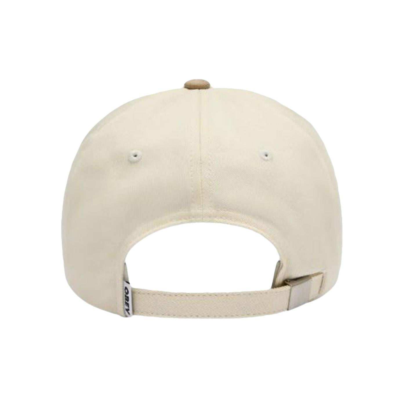Obey Design Studios 5 Panel Strapback Pale Khaki Multi - Cappellino con Visiera Beige 100490151 PKH OBEY 
