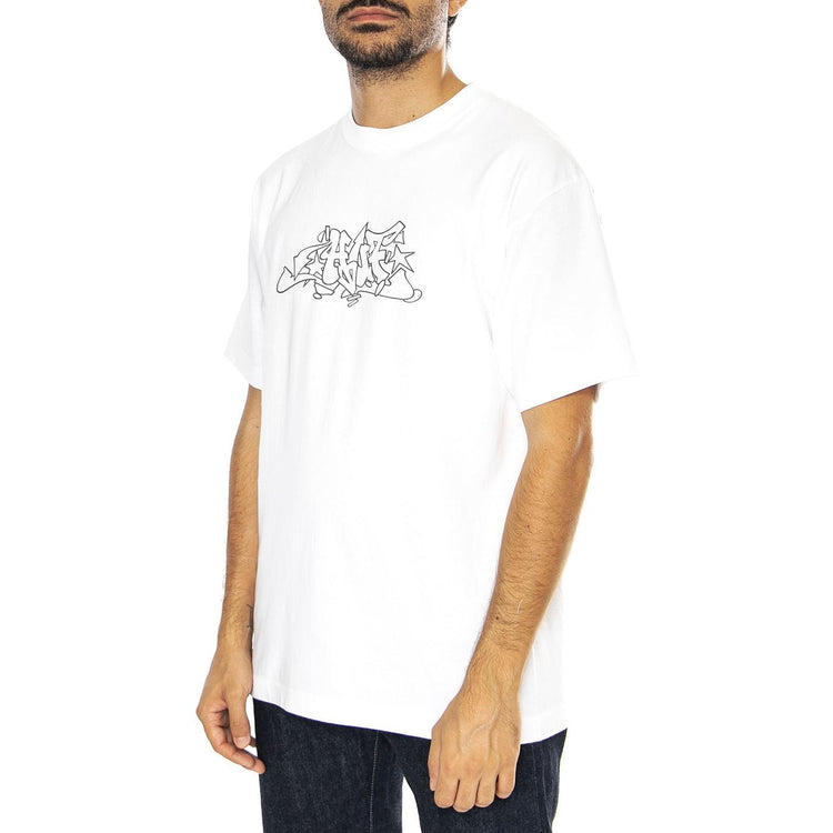 Outline SS Tee White - Maglietta Girocollo Uomo Bianca TS02288-WHITE  HUF 