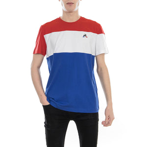 TRI Tee SS Nï¿½1 M pur rouge/new opt white 1810449  LE COQ SPORTIF 