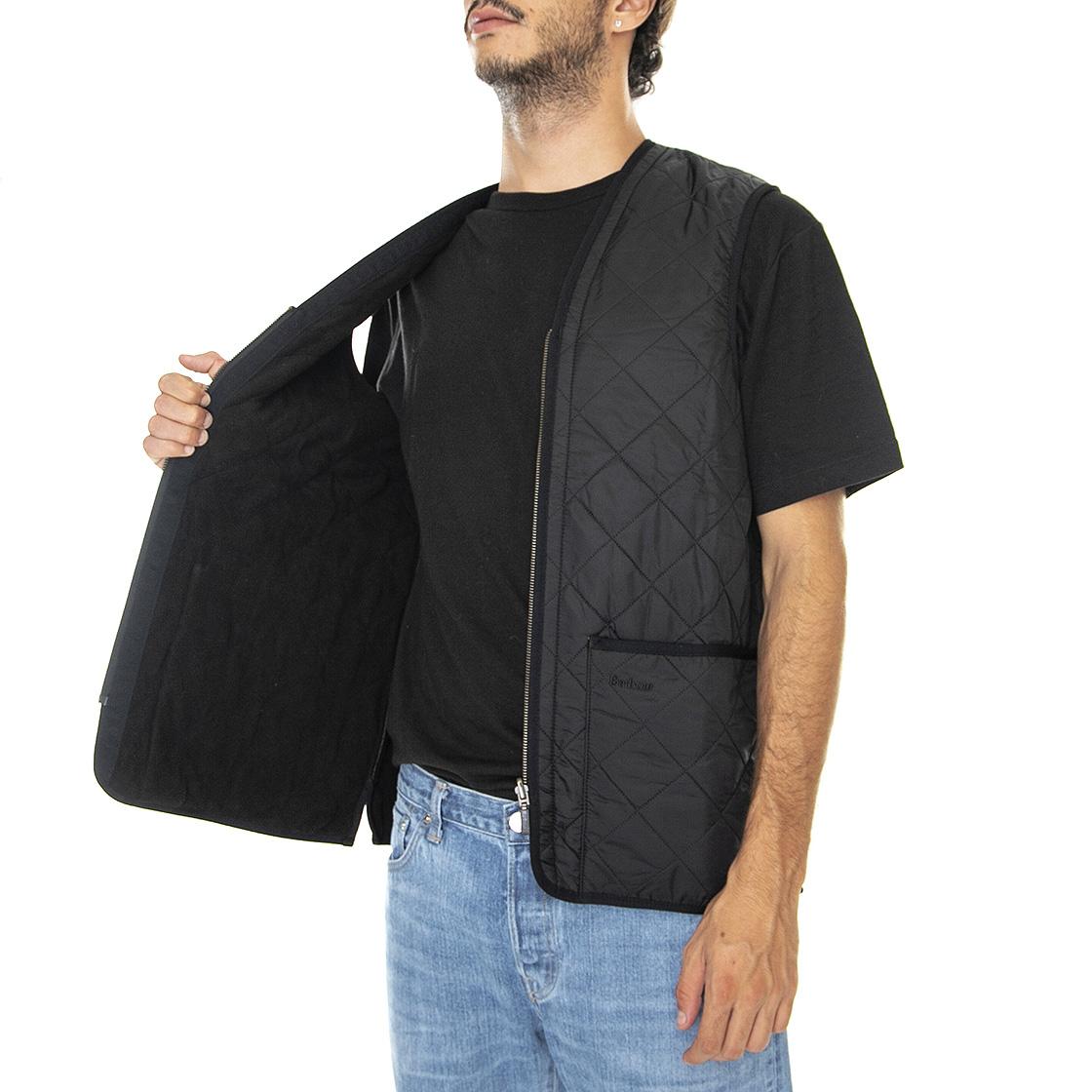 Polarquilt Waistcoat Zip Liner Black - Giacca Smanicata Uomo Nera FW22-MLI0002-BK91  BARBOUR 