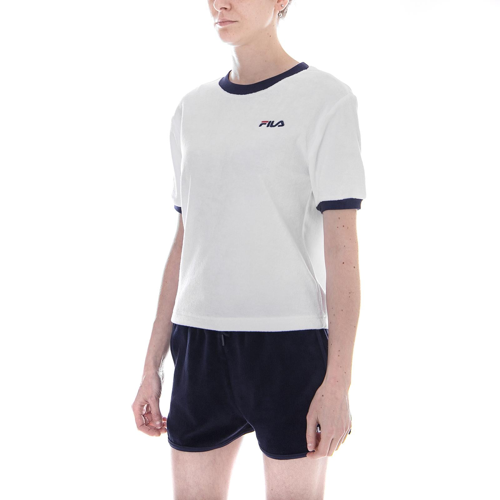 Lyra Towelling Tee Light Grey Marl 684311-A56  FILA 