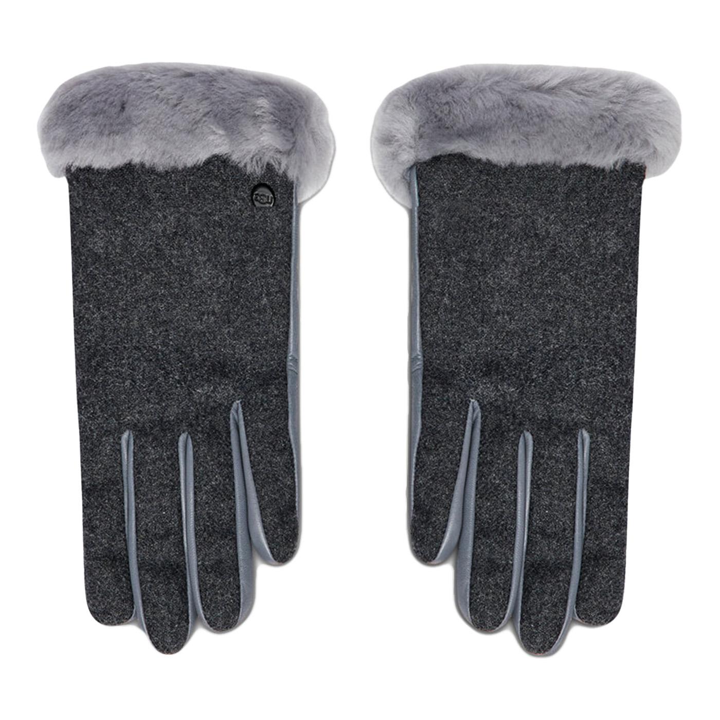 Fabric Leather Shorty W Tech - Guanti Donna Grigio / Light Grey 20176BX-LGRY  UGG 