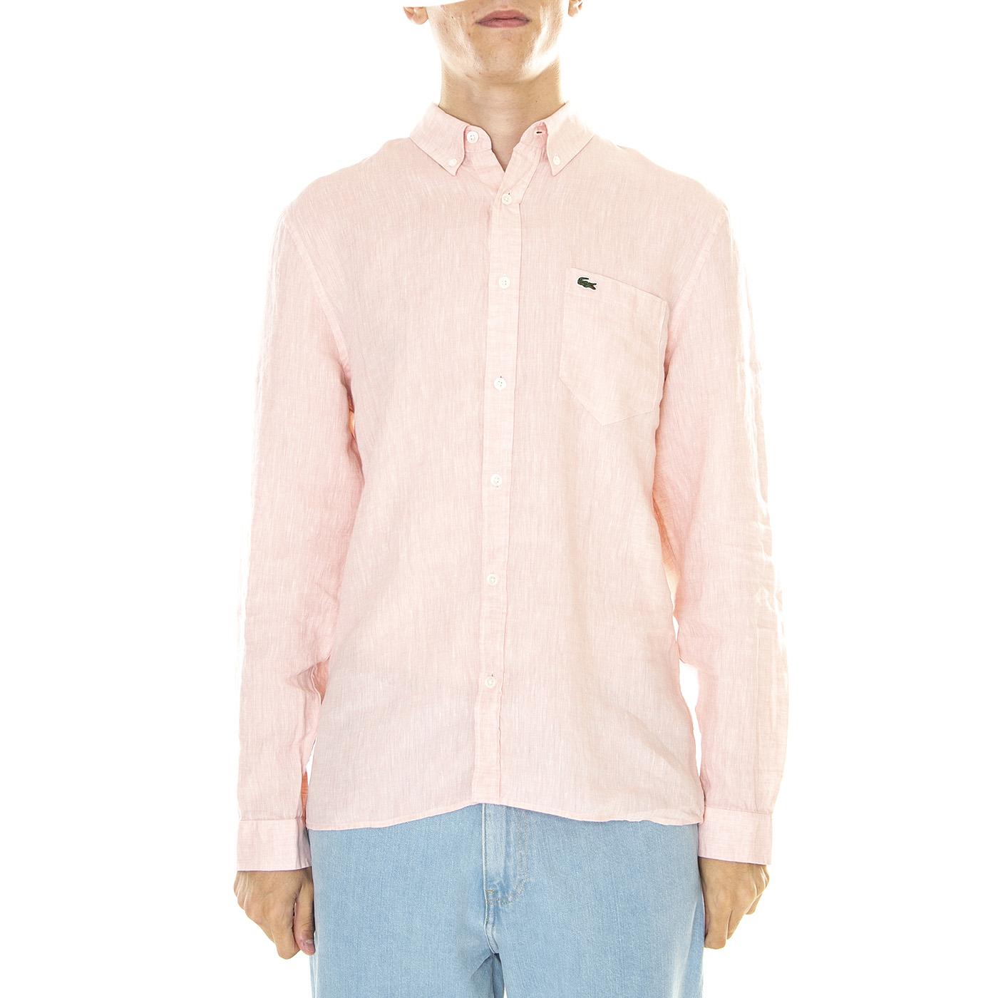 M' Camicia M/L T03 - Camicia Uomo Rosa CH5692-T03  LACOSTE 