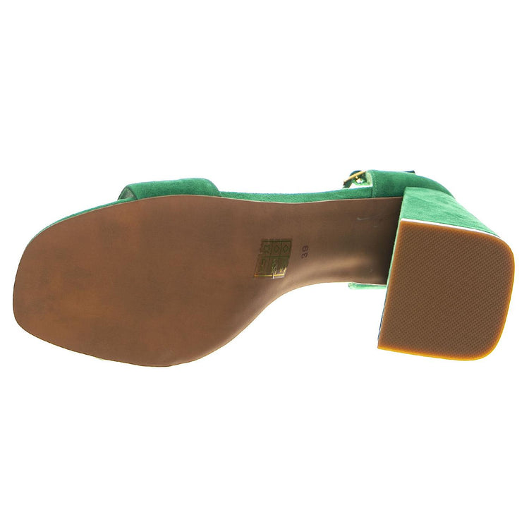 Pop-Star-B Mint Gold Suede - Sandali Donna Verdi JCSJCD-176-2-07-MINT  JEFFREY CAMPBELL 