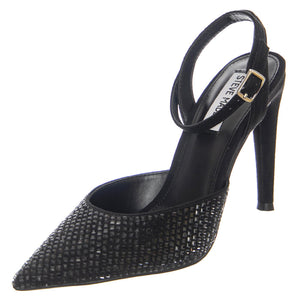W' Alessi Black / Black Shoes - Scarpe Donna Nere SM-ALES07S1  STEVE MADDEN 