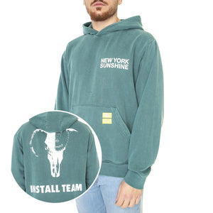 NYS Install Team Hoodie Forest - Felpa con Cappuccio Uomo Verde DK0A4Y4DFTX1  DICKIES 