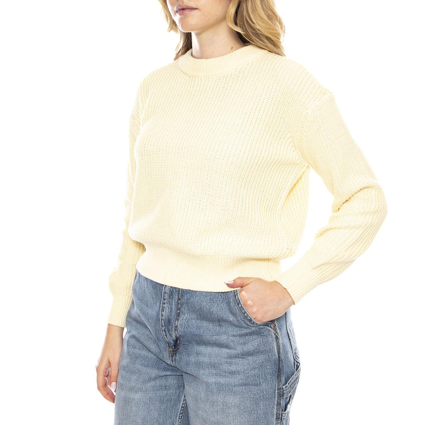 Mikala Jumper G006 GOTS Flan Crema -- Maglione Donna Bianco 16901G006 0619 MINIMUM 