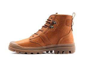 Pallabrousse Tact Lth Surf Tan - Scarpe Stringate Profilo Alto Uomo Marroni PAS08837-275-M  PALLADIUM 