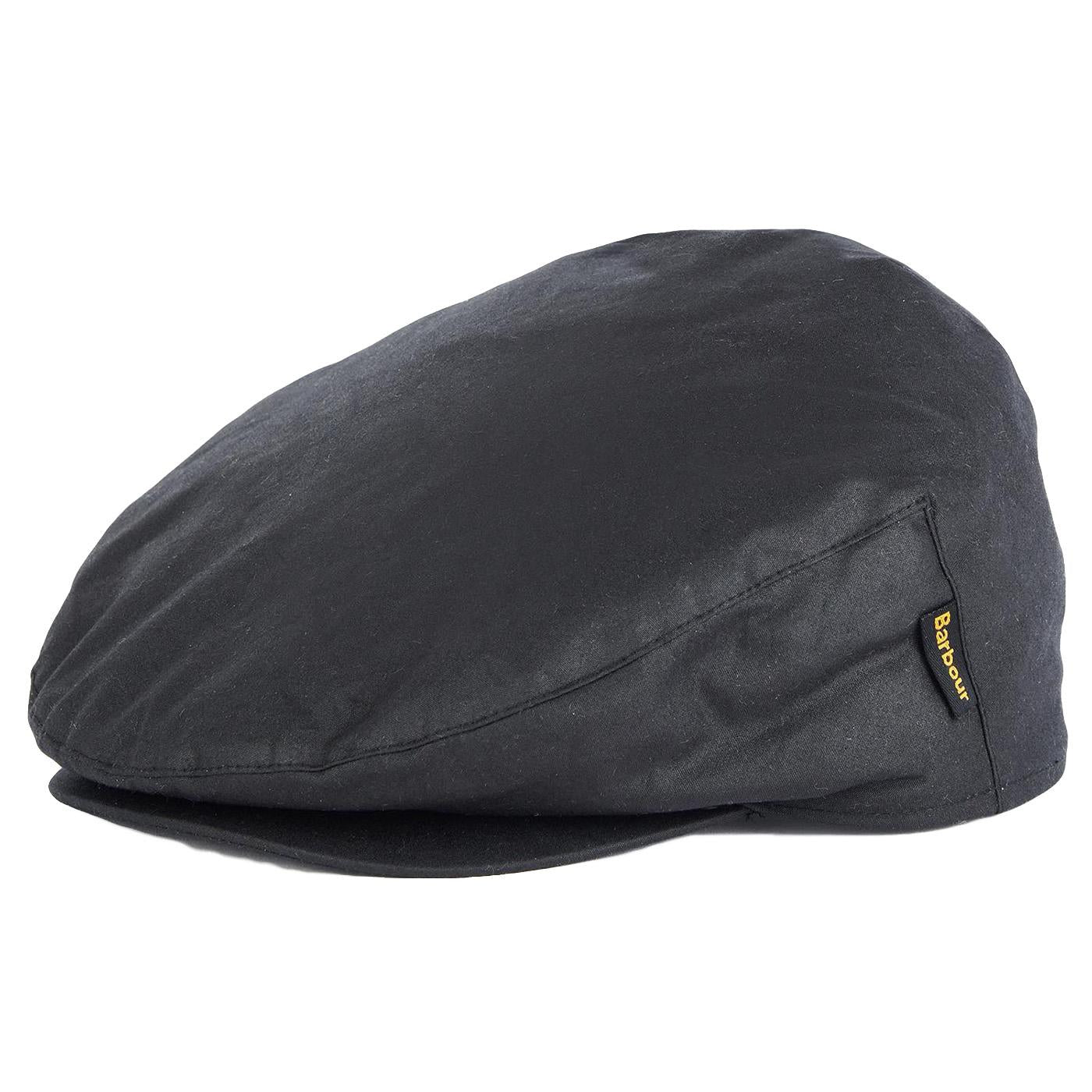 Cheviot Wax Flat Cap Black Winter Dress - Cappello a Coppola Nero 222MMHA0294-BK11  BARBOUR 