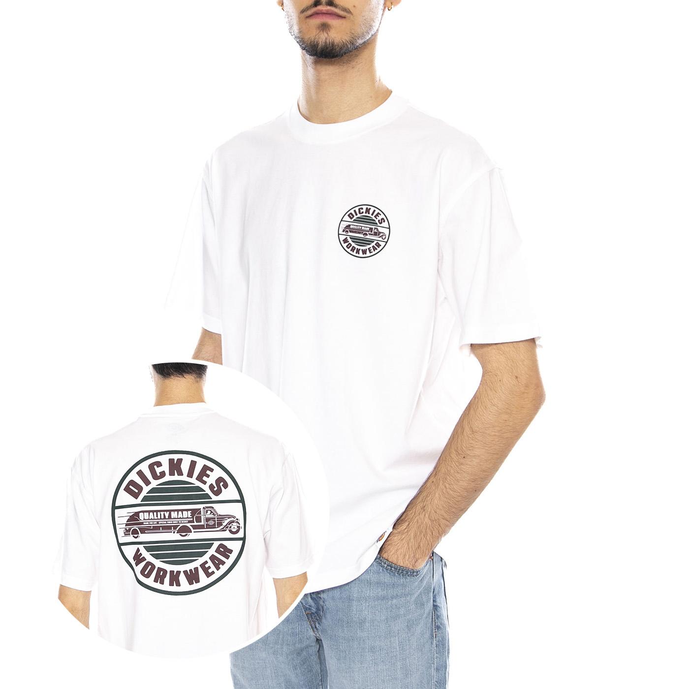 Dickies Circle Tee SS -- Maglietta Uomo Bianca DK0A87QL0WH1 . DICKIES 