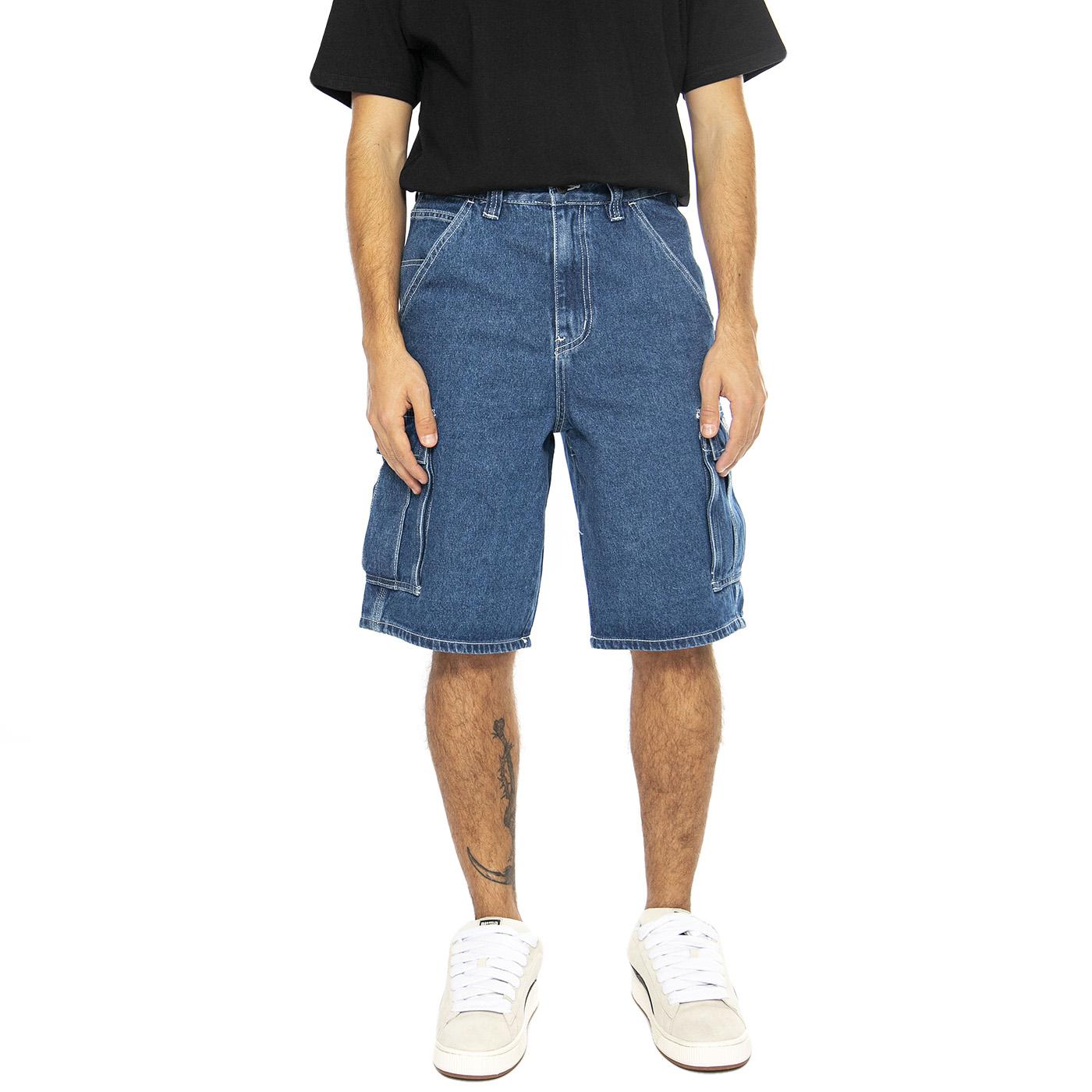 Creager Short Washed Blue - Bermuda Uomo Blu CREAGER SHORT - WASHED BLUE  WASTED PARIS 